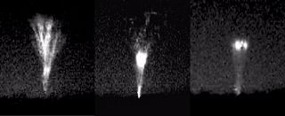 Lightning shooting up